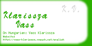 klarissza vass business card
